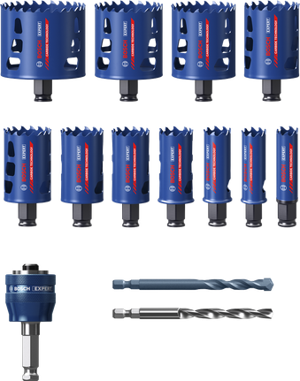 Bosch EXPERT 多材料孔锯套装，14 件。.